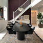 Oval Double Pedestal Dining Site Table Contemporary Style Dinette Table Clearhalo ' dining_table' 'Dining Tables & Seating' 'Dining Tables' 'furn' 'furn_dining_table' 'Furniture' 'furniture_dining_table' 'Kitchen & Dining Furniture' 'kitchen&dining_furn' 'kitchen' 'kitchen_dining_table' 1200x1200_027dc5ae-af7f-407f-ad47-2ea66c45c7c1
