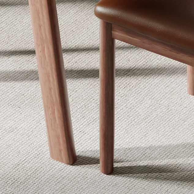 Table à manger rectangulaire en panneaux de fibres de densité moyenne, pour salle à manger