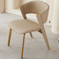 Home Indoor Side Chair Glam Upholstered Armless Chair in Beige