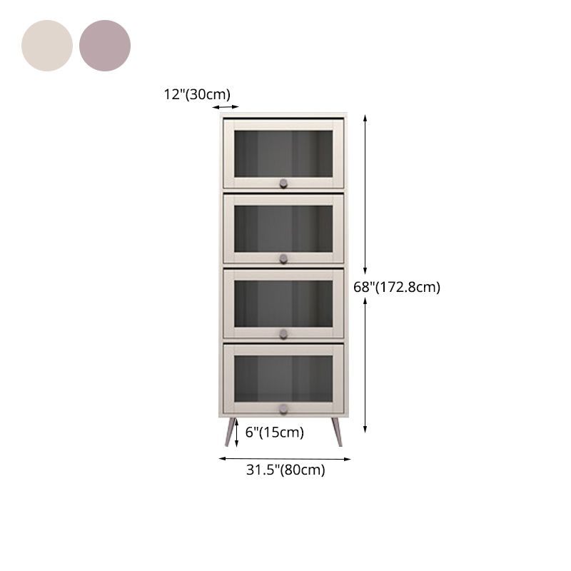 Bibliothèque de style moderne étagère en bois avec porte pour le bureau à domicile