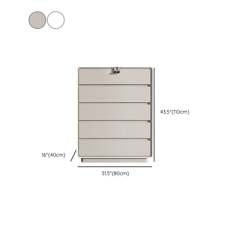 Commode moderne de 15,6 pouces de largeur avec 6/5 tiroirs