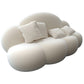 Armless Cushions Seating Standard Sofa in white for Bonus Room