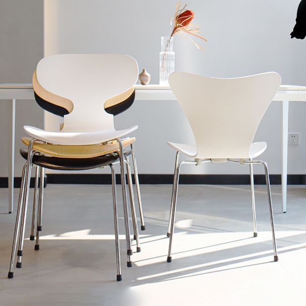 Stackable Armless Dining Chairs Contemporary Low Back Dining Side Chair Clearhalo 'Dining Chairs' 'Dining Tables & Seating' 'dining_chair' 'furn' 'furn_dining_chair' 'Furniture' 'Kitchen & Dining Furniture' 1200x1200_02885c67-01c4-4f39-9615-336939164270