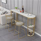 Nordic Glam Style Bar Table 42-inch Height Metal Base Bistro Table for Dining Room Clearhalo 'Bar Furniture' 'Bar Tables' 'bar_tables' 'furn' 'furn_bar_tables' 'Furniture' 'furniture_bar_tables' 'Kitchen & Dining Furniture' 'kitchen&dining_furn' 'kitchen' 1200x1200_0288b250-282b-4169-ad40-296744db2a24