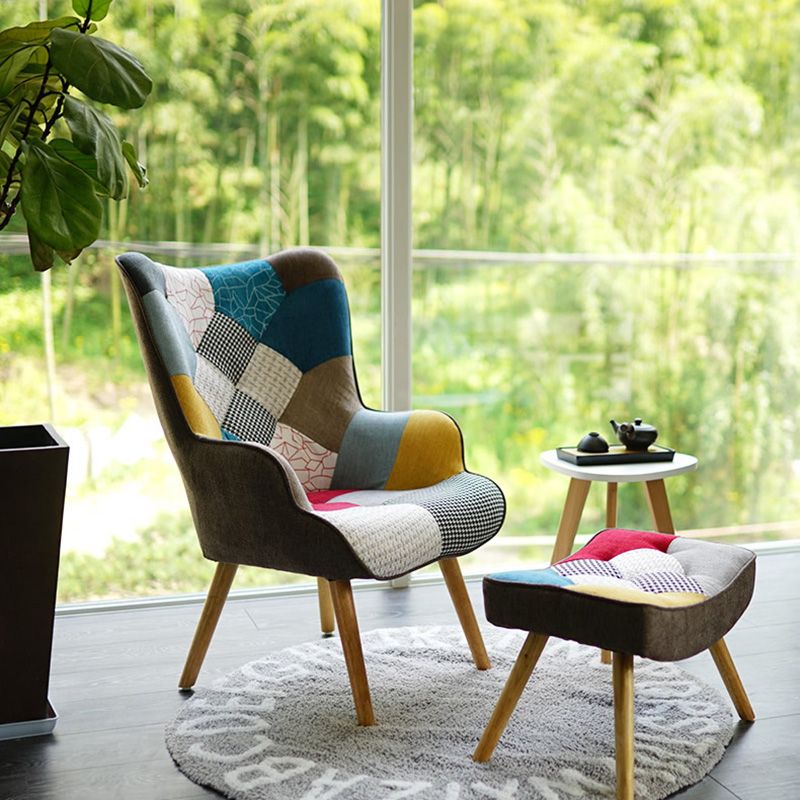 Ergonomic Contemporary Rocking Accent Chair with Seat Cushion Rocker Chair Wingback Clearhalo 'Chairs & Seating' 'furn' 'furn_rocking_chairs' 'Furniture' 'Living Room Furniture' 'Rocking Chairs' 'rocking_chairs' 1200x1200_0288ec52-91c2-442b-a9db-57211474a8c6