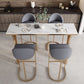 Luxurious Rectangular Pub Table Set 1/2/5 Pieces Artificial Marble Counter Table Set Clearhalo 'Bar Furniture' 'furn' 'furn_home_bar_bar_sets' 'Furniture' 'Home Bars & Bar Sets' 'home_bar_bar_sets' 'Kitchen & Dining Furniture' 1200x1200_028991cc-fb6a-49b5-bafe-bc04747a6067