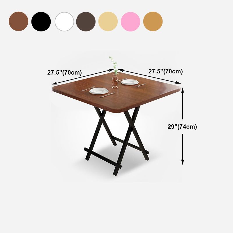 Industrial Extendable MDF Dining Table Square Standard Dining Table for Kitchen Clearhalo ' dining_table' 'Dining Tables & Seating' 'Dining Tables' 'furn' 'furn_dining_table' 'Furniture' 'furniture_dining_table' 'Kitchen & Dining Furniture' 'kitchen&dining_furn' 'kitchen' 'kitchen_dining_table' 1200x1200_028a92c5-2b58-4121-be4b-a896a6d47cf7