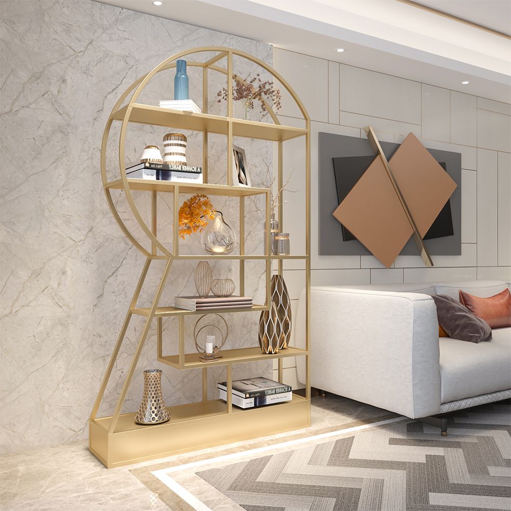 Urban Metal Etagere Bookshelf Vertical Open Bookcase for Home Office Clearhalo 'Bookcases' 'furn' 'furn_bookcases' 'Furniture' 'furniture_bookcases' 'Office Furniture' 1200x1200_028b7d34-5b66-4955-a793-0560385a63b3