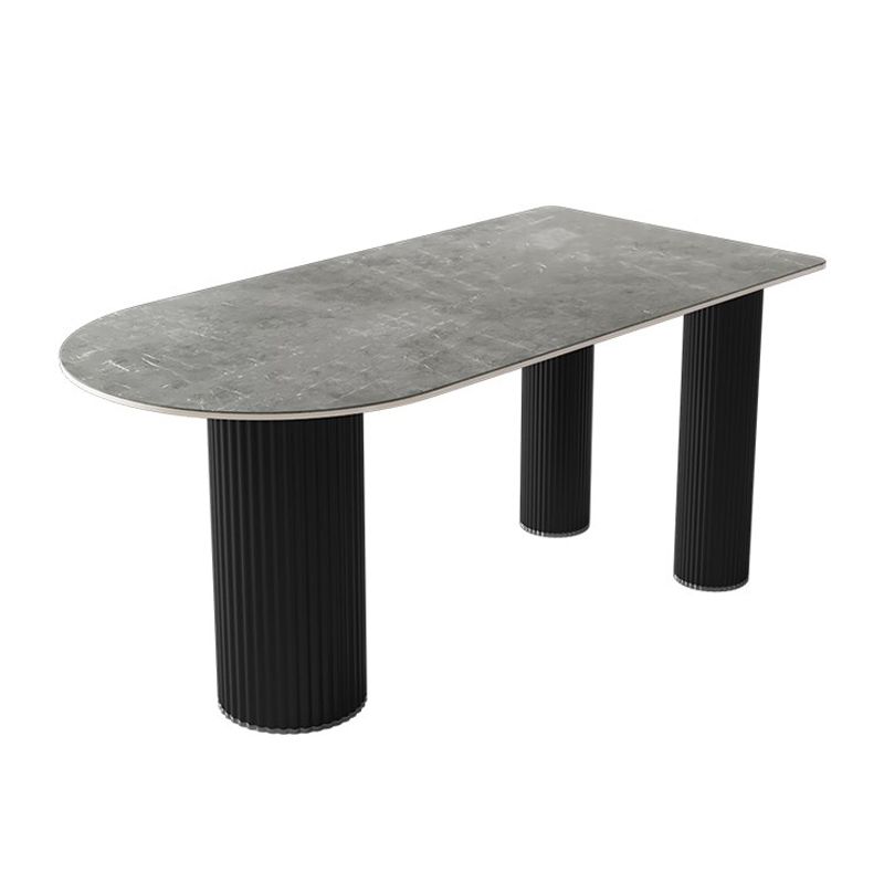 Sintered Stone Dining Table Modern Home Dining Table with Metal Base Clearhalo ' dining_table' 'Dining Tables & Seating' 'Dining Tables' 'furn' 'furn_dining_table' 'Furniture' 'furniture_dining_table' 'Kitchen & Dining Furniture' 'kitchen&dining_furn' 'kitchen' 'kitchen_dining_table' 1200x1200_028b8b39-c313-45f5-b48b-39c5340b360a