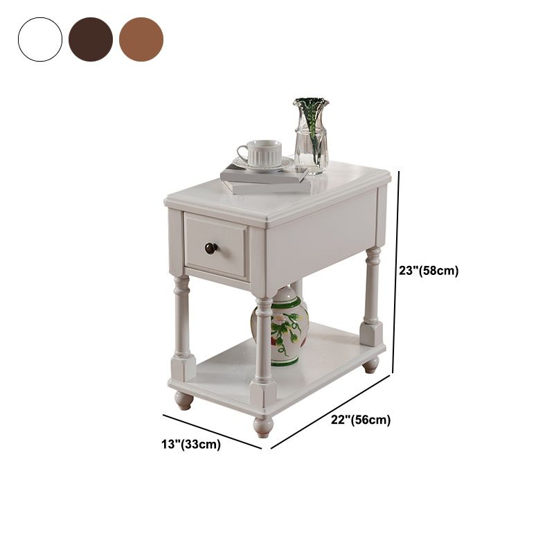 Mesa auxiliar de 4 patas de 22.8 "de altura