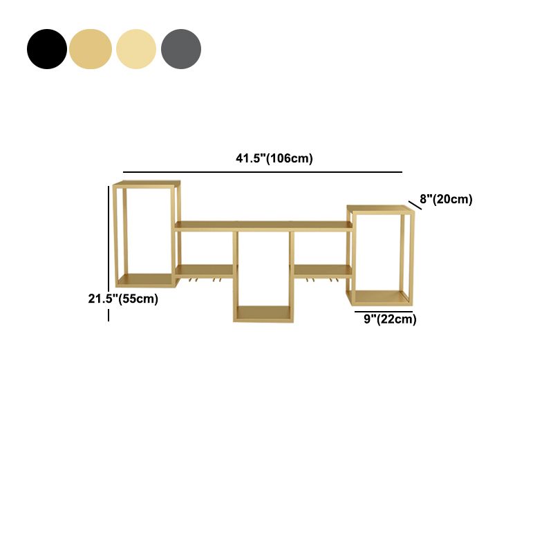 Porta rastrello per vetro di vetro a parete in ferro da parete di lussuoso