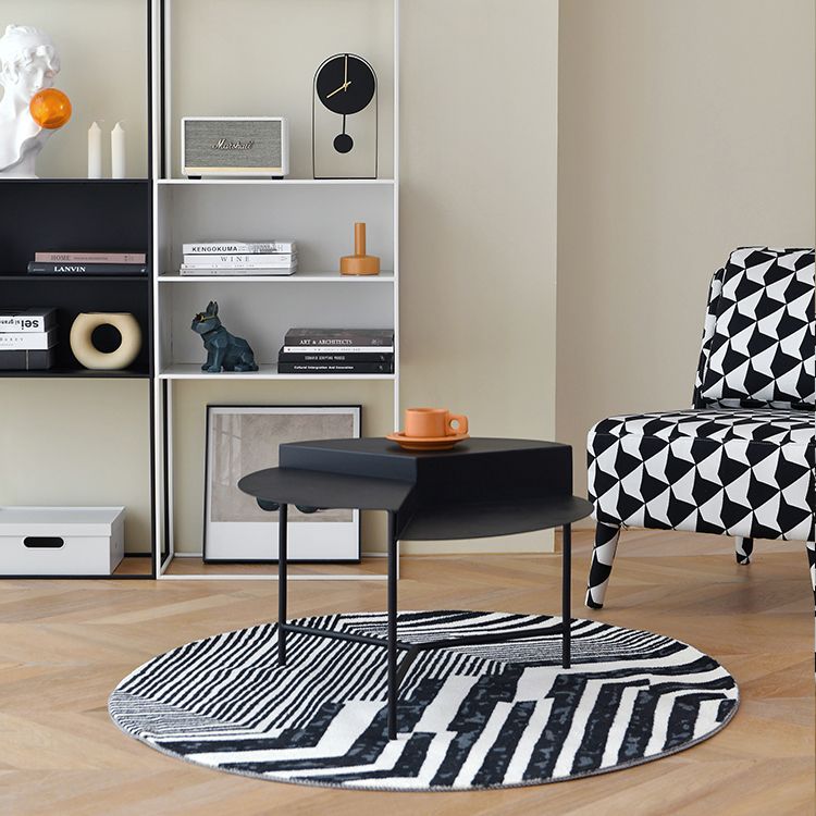 Round Iron Coffee Table 17.71" High 3 Legs Coffee Cocktail Table Clearhalo 'Coffee & Accent Tables' 'Coffee Tables' 'coffee_tables' 'furn' 'furn_coffee_tables' 'Furniture' 'Living Room Furniture' 1200x1200_02912d33-6e5d-4d64-8307-c7a904383045