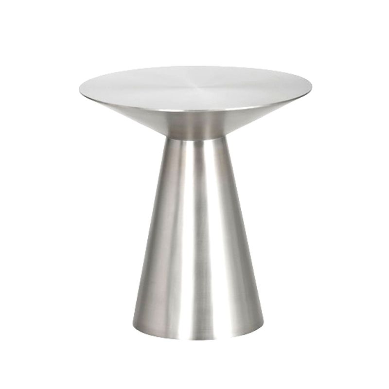 22,24 "tavolo laterale rotondo alto alto tavolo da piedistallo in acciaio inossidabile