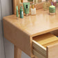 Modern 2-Drawers Table Dressing Table Solid Wood Mirror Make-up Vanity Clearhalo 'Bedroom Furniture' 'furn' 'furn_makeup_vanities' 'Furniture' 'Makeup Vanities' 'makeup_vanities' 1200x1200_0293fb3e-651a-4c96-b3d7-63c84d0a4778