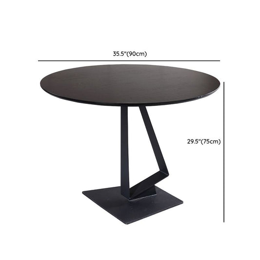 Black Wood Dining Table Set 1/2/3 Pieces Dinette Set for Home