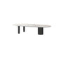 Glam 3 Legs Cocktail Table Oval Coffee Cocktail Table for Living Room Clearhalo 'Coffee & Accent Tables' 'Coffee Tables' 'coffee_tables' 'furn' 'furn_coffee_tables' 'Furniture' 'Living Room Furniture' 1200x1200_02973ff7-9fb6-4ff0-a5cf-5eaee6d9b94d