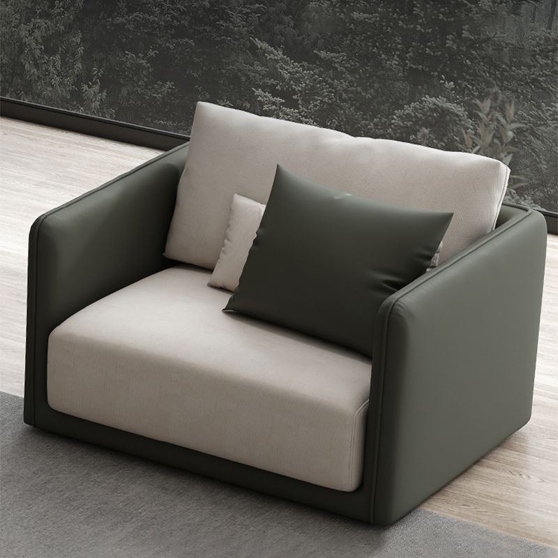 Faux Leather Sectional Square Arm Cushion Back Sofa for Living Room Clearhalo 'furn' 'furn_sectionals' 'Furniture' 'furniture_sectionals' 'Living Room Furniture' 'Sectionals' 1200x1200_029912e7-2746-4240-a4df-c7b6d53df2dd