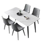 Table à manger rectangle table à manger en pierre industrielle avec 4 jambes