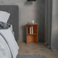 Comodino in metallo mobile moderno per scaffali, 18 "l x 15" w x 20 "h