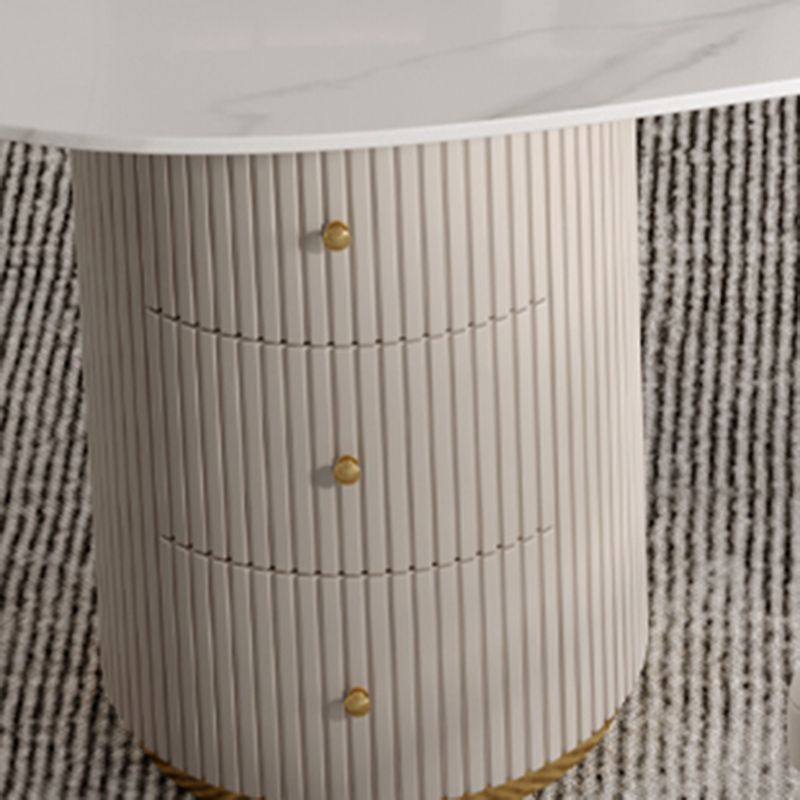 Bureau d'écriture en pierre de style glamour Bureau en bois d'ingénierie pour la maison