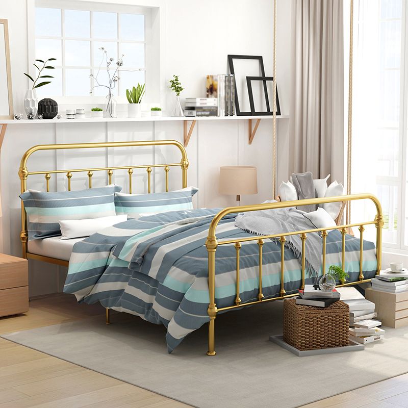 Modernism Open-Frame Bed with Headboard 47.24" Metal Bed Frame Clearhalo 'Bedroom Furniture' 'Beds' 'furn' 'furn_beds' 'Furniture' 1200x1200_029b3393-924b-40b9-8b44-3c47fb7cae9b