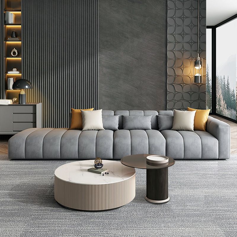 Biscuit Back Scandinavian Settee Living Room Standard Seating