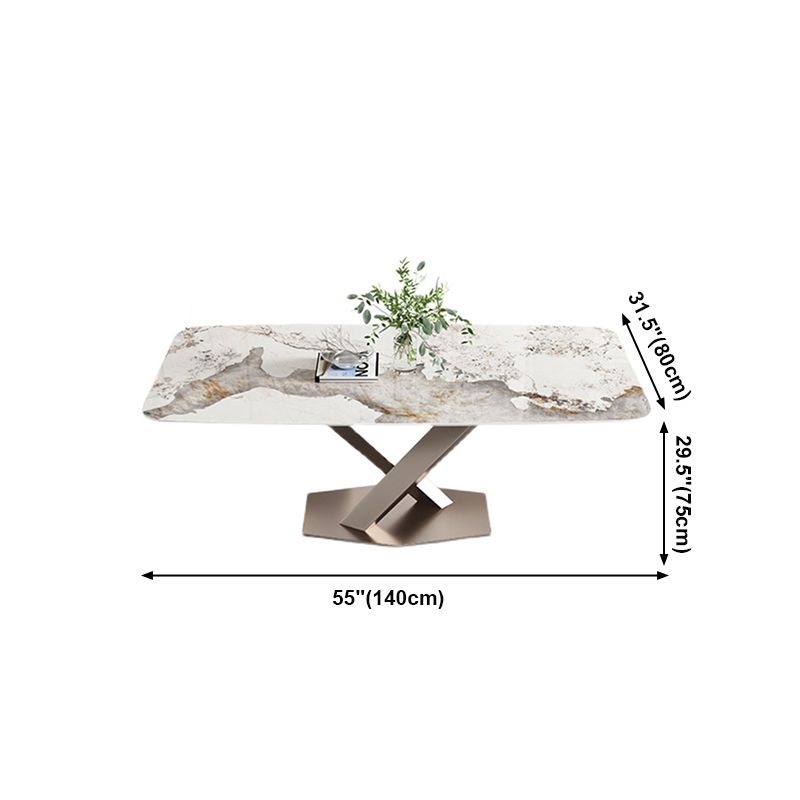 Traditional Luxury Dining Table Single Pedestal Base Rectangle Table for Home Clearhalo ' dining_table' 'Dining Tables & Seating' 'Dining Tables' 'furn' 'furn_dining_table' 'Furniture' 'furniture_dining_table' 'Kitchen & Dining Furniture' 'kitchen&dining_furn' 'kitchen' 'kitchen_dining_table' 1200x1200_029bb42f-0cfd-4c6f-9caf-5f1308764288