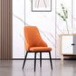 Modern Leather Dining Chair Solid Back Armless Side Chairs with Metal Legs Clearhalo ' kitchen&dining_furn' 'Dining Chairs' 'Dining Tables & Seating' 'dining_chair' 'furn' 'furn_dining_chair' 'Furniture' 'furniture_dining_chair' 'Kitchen & Dining Furniture' 'kitchen' 1200x1200_029bbc3b-4091-45a6-bf83-93c77c9db01b