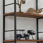 Wall Unit Industrial Bookshelf with Iron Frame Pine Wood Bookshelf Clearhalo 'Bookcases' 'furn' 'furn_bookcases' 'Furniture' 'furniture_bookcases' 'kitchen' 'kitchen_bookcases' 'Living Room Furniture' 'Office Furniture' 1200x1200_029cbf59-c7ad-443d-87ce-040dab8c3a7b