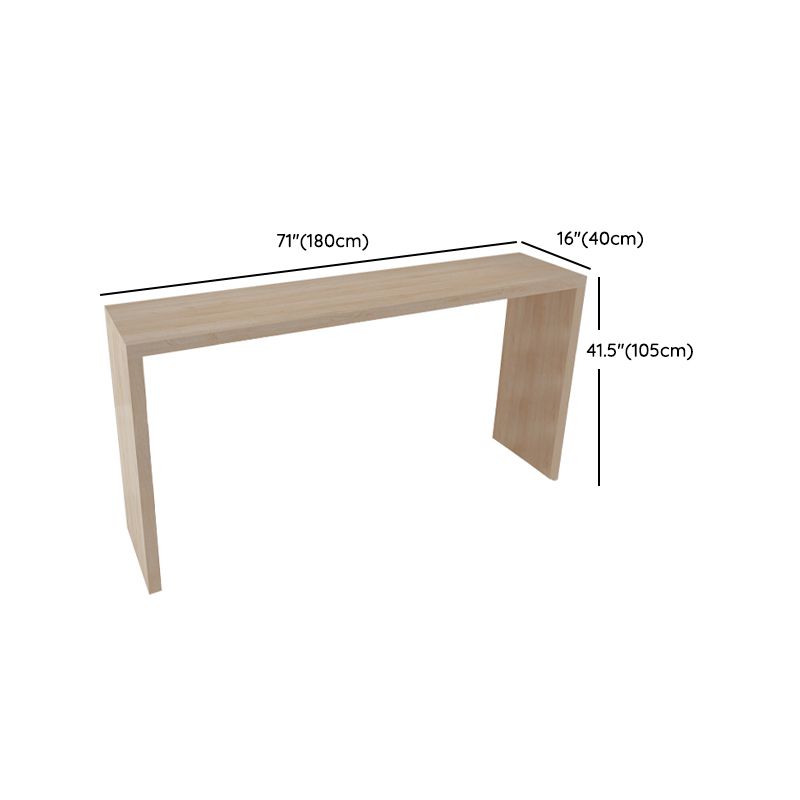Set tavolo da bar moderno rettangolare Tavolo da bar in legno massello da 1/7 pezzi e sgabelli senza schienale