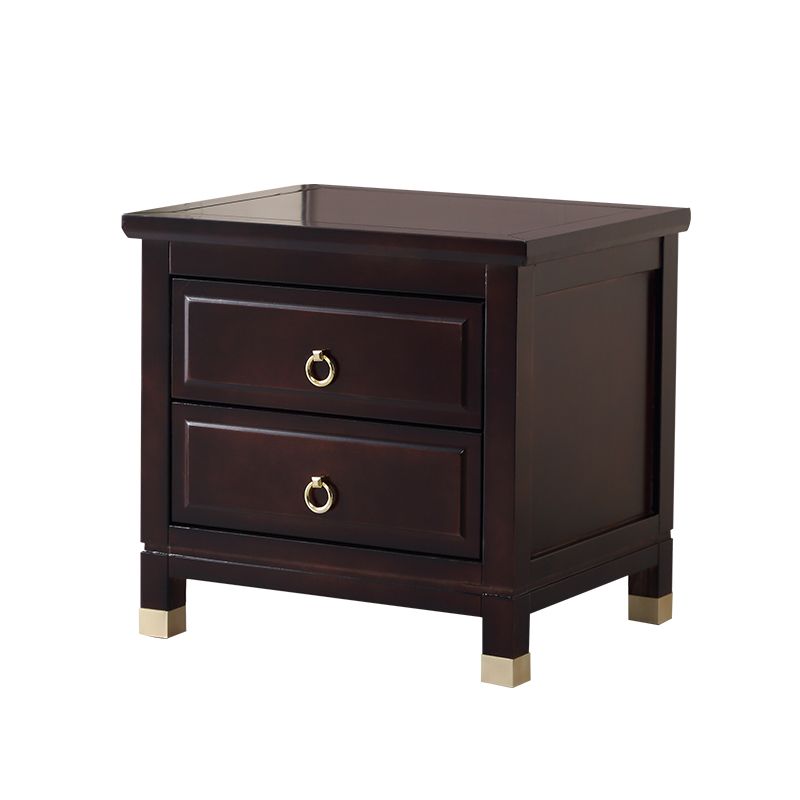 Traditional Accent Table Nightstand Antique Finish Drawer Storage Bed Nightstand Clearhalo 'Bedroom Furniture' 'furn' 'furn_night_stand' 'Furniture' 'night_stand' 'Nightstands' 1200x1200_029e7aae-243f-4572-aca9-980963bf9277