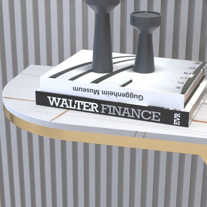 12 inch Wide Glam Accent Table Half Moon Shape Metal Console Table for Hall Clearhalo 'Console Tables' 'console_tables' 'Entry & Mudroom Furniture' 'furn' 'furn_console_tables' 'Furniture' 1200x1200_029eb4cf-1255-44b5-9a1f-837d50ddee15