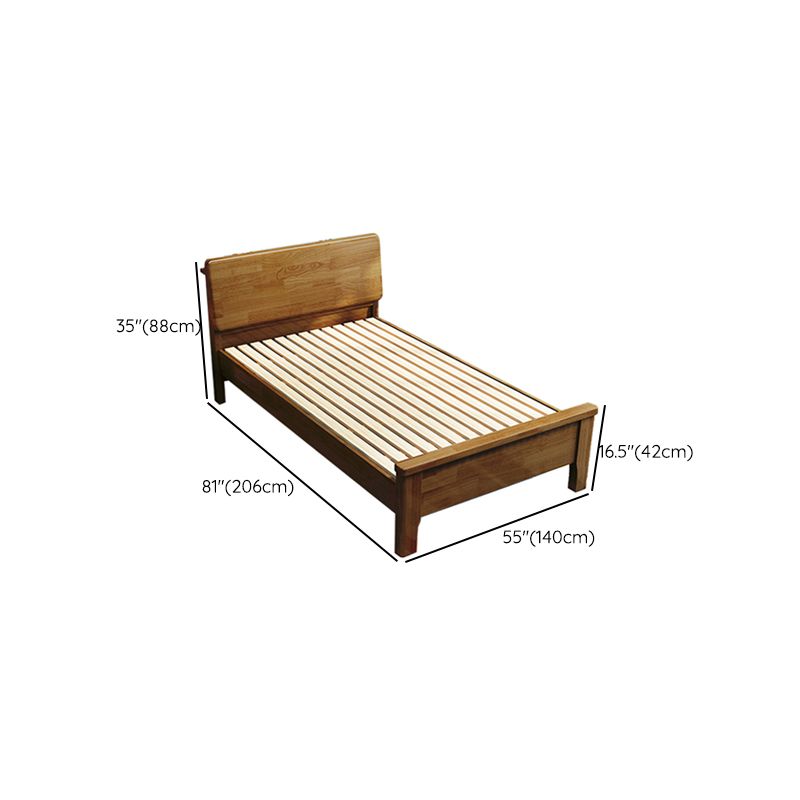 Solid Wood Rectangular Standard Bed Headboard Bed with Custom Legs Clearhalo 'Bedroom Furniture' 'Beds' 'furn' 'furn_beds' 'Furniture' 1200x1200_029fbe02-3e36-4668-8d6a-65910c28194d