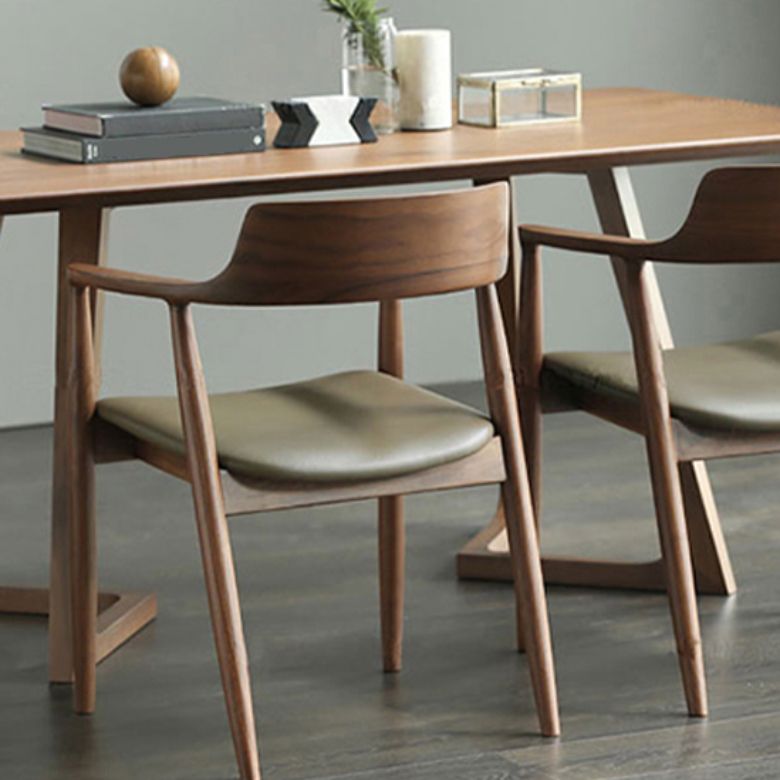 Wood Double Pedestal Dining Table Set 1/4/5 Pieces Dining Set for Kitchen Clearhalo 'Dining Room Sets' 'Dining Tables & Seating' 'dining_room_set' 'furn' 'furn_dining_room_set' 'Furniture' 'Kitchen & Dining Furniture' 1200x1200_02a19c67-5b7a-462a-8dd4-31ccd940e555