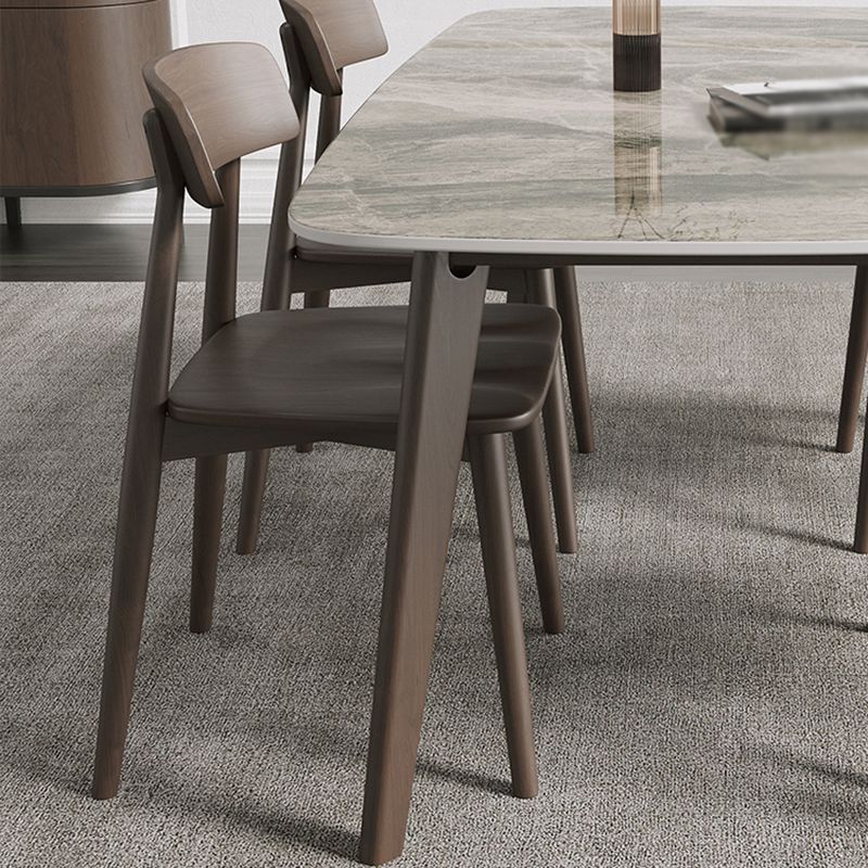 Medieval Modern Sintered Stone Dining Table Rectangle Table with 4 Legs Clearhalo 'Dining Tables & Seating' 'Dining Tables' 'dining_table' 'furn' 'furn_dining_table' 'Furniture' 'furniture_dining_table' 'Kitchen & Dining Furniture' 'kitchen' 'kitchen_dining_table' 1200x1200_02a259f0-230c-411a-a74a-59d020a41bd0
