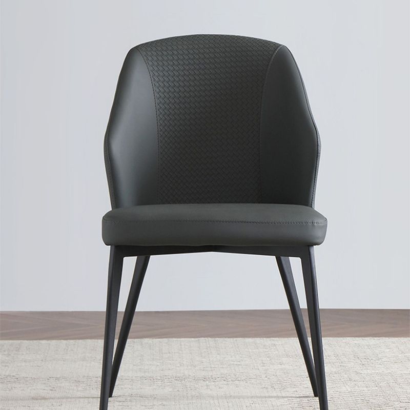 Cocina moderna silla parsons parsons sillas de comedor sin brazo en piernas negras