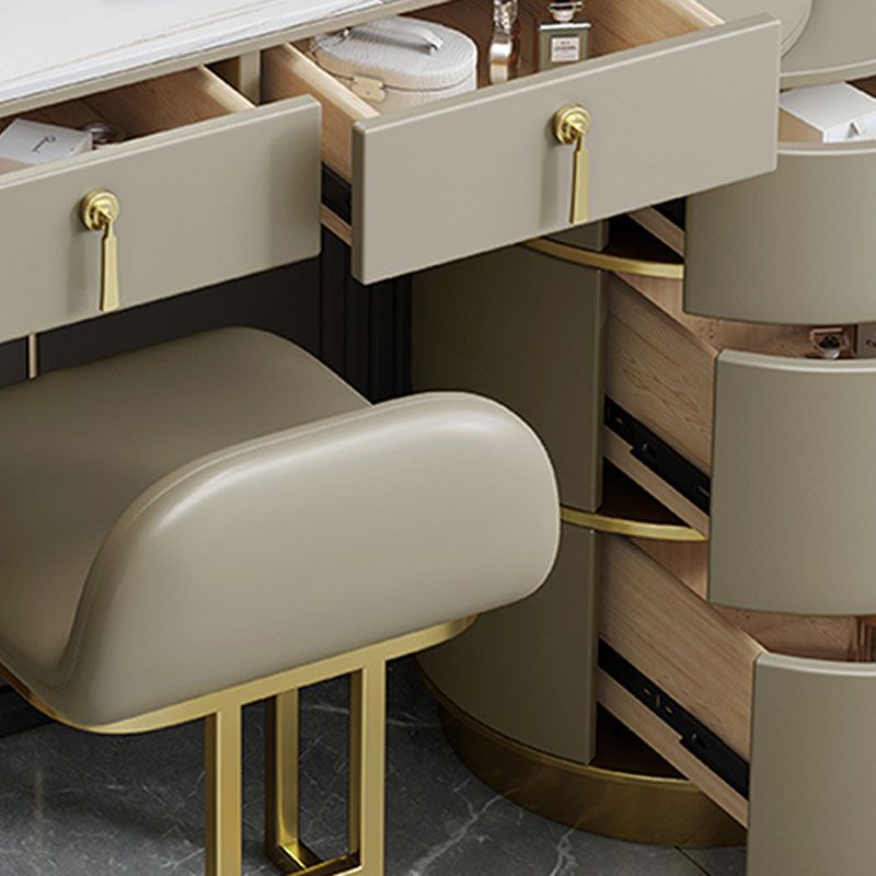 Contemporary Dressing Table Stool Set Slate Top Vanity Dressing Table Clearhalo 'Bedroom Furniture' 'furn' 'furn_makeup_vanities' 'Furniture' 'Makeup Vanities' 'makeup_vanities' 1200x1200_02a40d56-0ff5-4a95-ba82-d04cbe504441