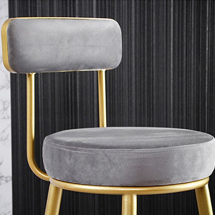 Scandinavian Round Low Back Barstools Upholstered Bar Stools Clearhalo 'Bar Furniture' 'Bar Stools' 'bar_stools' 'furn' 'furn_bar_stools' 'Furniture' 'furniture_bar_stools' 'Kitchen & Dining Furniture' 1200x1200_02a4889c-1bbc-4645-a188-3f7d062de445