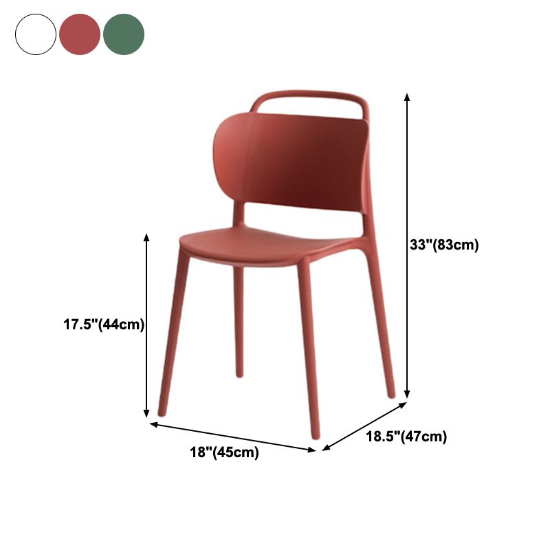 Contemporary Style Plastic Chair Dining Armless Open Back Chairs for Kitchen Clearhalo 'Dining Chairs' 'Dining Tables & Seating' 'dining_chair' 'furn' 'furn_dining_chair' 'Furniture' 'furniture_dining_chair' 'Kitchen & Dining Furniture' 1200x1200_02a58fd5-ec0f-42b3-8b40-a8b60008fe88
