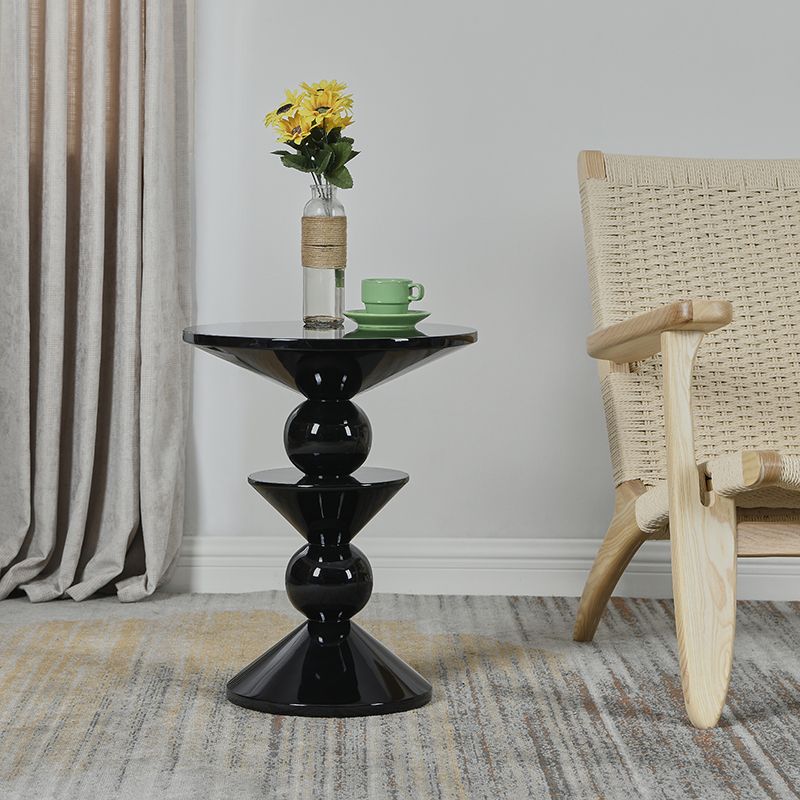 Contemporary End Table Wood Pedestal Round Living Room Side End Table Clearhalo 'Coffee & Accent Tables' 'End & Side Tables' 'end_side_tables' 'furn' 'furn_end_side_tables' 'Furniture' 'Living Room Furniture' 1200x1200_02a5d683-4cec-4068-b275-85b583a5cba9
