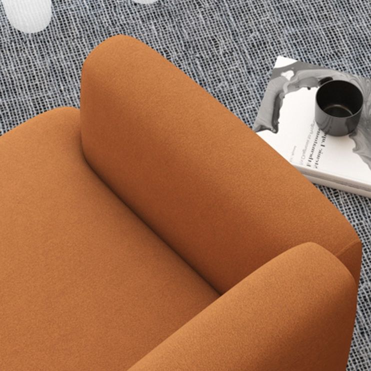Zeitgenössisches enges Rückensofa mit quadratischem Arm für Wohnzimmer