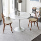 Round Tulip Base Dinette Table Traditional Luxury Dining Room Table for Home Clearhalo ' dining_table' 'Dining Tables & Seating' 'Dining Tables' 'furn' 'furn_dining_table' 'Furniture' 'furniture_dining_table' 'Kitchen & Dining Furniture' 'kitchen&dining_furn' 'kitchen' 'kitchen_dining_table' 1200x1200_02ac5f08-d442-4145-887d-ebec9e7cc2eb