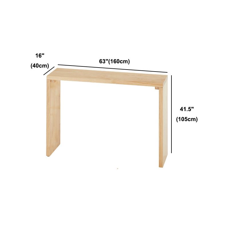 Rectangle Bar Dining Table Wood Contemporary Bar Table with Sled Base Clearhalo 'Bar Furniture' 'Bar Tables' 'bar_tables' 'furn' 'furn_bar_tables' 'Furniture' 'furniture_bar_tables' 'Kitchen & Dining Furniture' 1200x1200_02af355e-5b87-4d4b-a4c1-2a7b9cdb815d