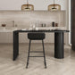 Ensemble de Table de Bar moderne 1/2 pièces, Table de comptoir en bois de pin avec tabourets hauts pour salle à manger