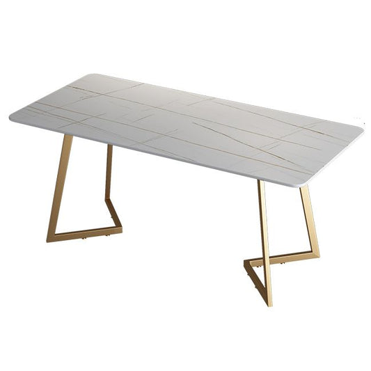 Zeitgenössischer rechteckiger Büro -Schreibtisch Antiquen Finish Computer Desk