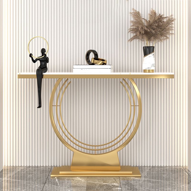 Tavolo da console bianco pietra 12 pollici di divano console contemporanea