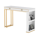 Kitchen Stone Top Counter Table Metal Base 42-inch Height Contemporary Bar Table Clearhalo 'Bar Furniture' 'Bar Tables' 'bar_tables' 'furn' 'furn_bar_tables' 'Furniture' 'furniture_bar_tables' 'Kitchen & Dining Furniture' 1200x1200_02b3cde4-b24e-4124-8d0c-9ae29cdd9936