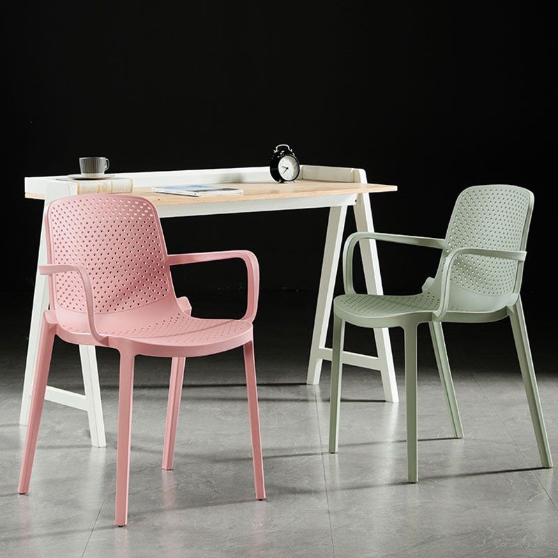 Contemporary Plastic Chair Parsons Chair in Matte Finish for Home Clearhalo 'Dining Chairs' 'Dining Tables & Seating' 'dining_chair' 'furn' 'furn_dining_chair' 'Furniture' 'Kitchen & Dining Furniture' 1200x1200_02b4e6eb-b781-4072-ba8d-f7f114be40ba