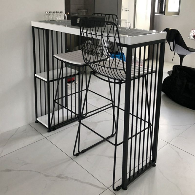 Rectangle Solid Wood Bar Table Set Luxurious 1/2/3 Pieces Counter Table with High Stools Clearhalo 'Bar Furniture' 'furn' 'furn_home_bar_bar_sets' 'Furniture' 'Home Bars & Bar Sets' 'home_bar_bar_sets' 'Kitchen & Dining Furniture' 1200x1200_02b4f699-01fc-4a5e-afb5-219fbb895473