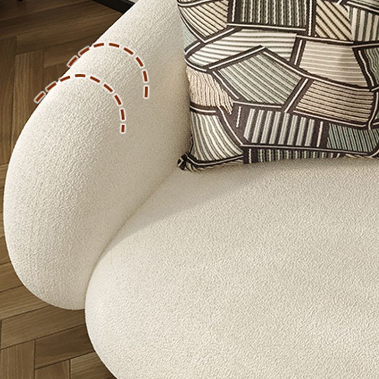 Vierkante arm bank moderne stijl faux leer en wol standaard bank